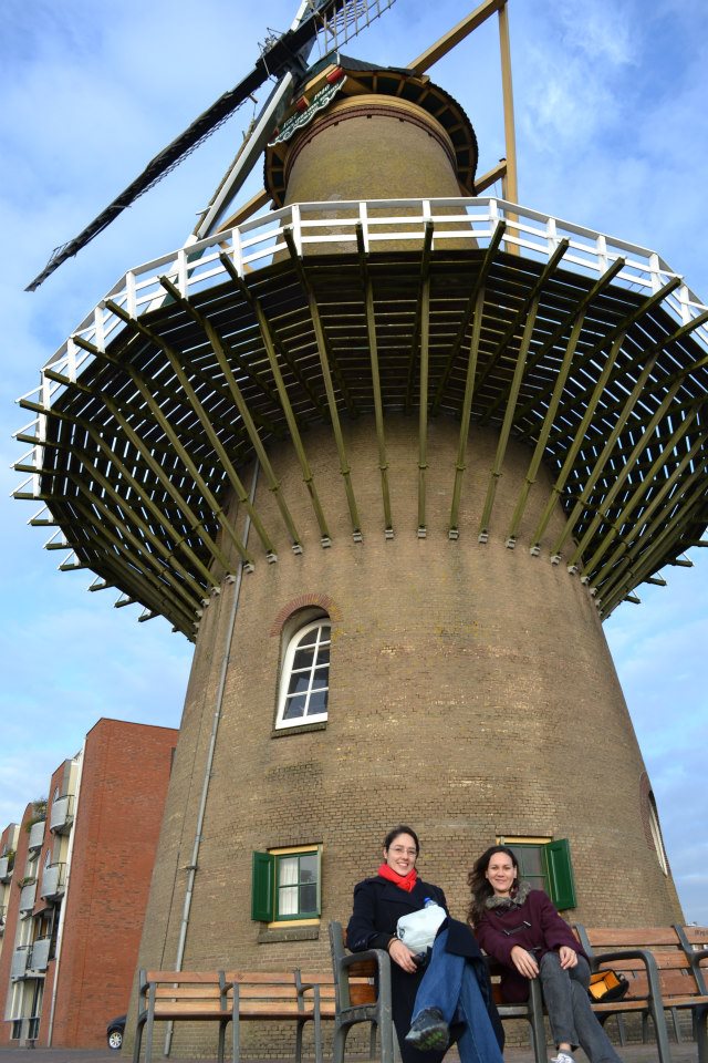 Vivi e Erica em Delftshaven (Rotterdam)